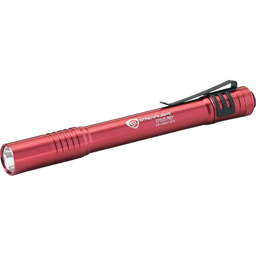 Lampe stylo Stylus Pro, DEL, 100 lumens, Corps en Aluminium, piles AAA, Compris Stor-it Systems