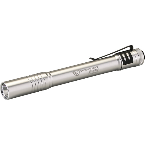 Lampe stylo Stylus Pro, DEL, 100 lumens, Corps en Aluminium, piles AAA, Compris Stor-it Systems