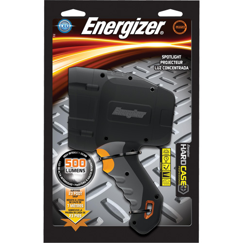 Hard Case&reg; Professional Spot Light, LED, 600 Lumens, AA Batteries Stor-it Systems