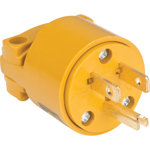 PVC Grounding Plug, Plastic, 15 A, 125 V Stor-it Systems