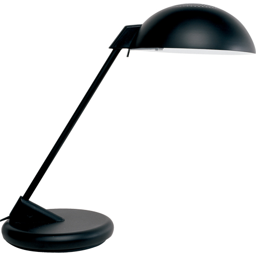Desk Lamp, 100 W, Incandescent, Black Stor-it Systems