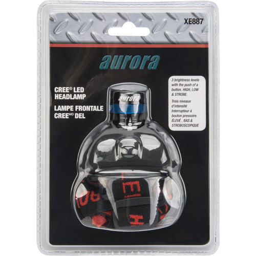 Cree&reg; Headlamp, LED, 120 Lumens, 6 Hrs. Run Time, AAA Batteries Stor-it Systems