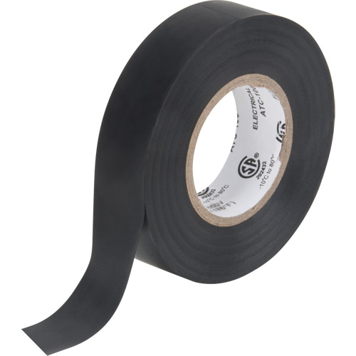 Electrical Tape, 19 mm (3/4") x 18 M (60'), Black, 7 mils Stor-it Systems