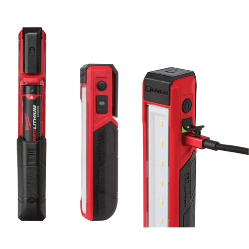 Projecteur de poche USB Rover, DEL, 445 lumens, 2 hres de fonctionnement, Bloc-pile Rechargeable, Plastique Stor-it Systems