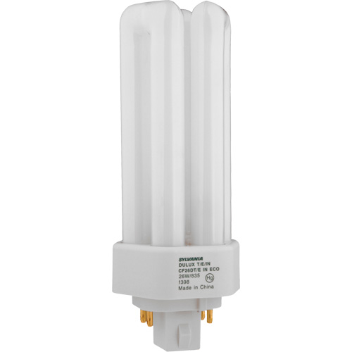 Lampe fluorescente compacte &agrave; tube triple Dulux D/E/IN Amalgam, T (T4), 42 W, 3500 K, Base G24Q-4, 16 000 h Stor-it Systems