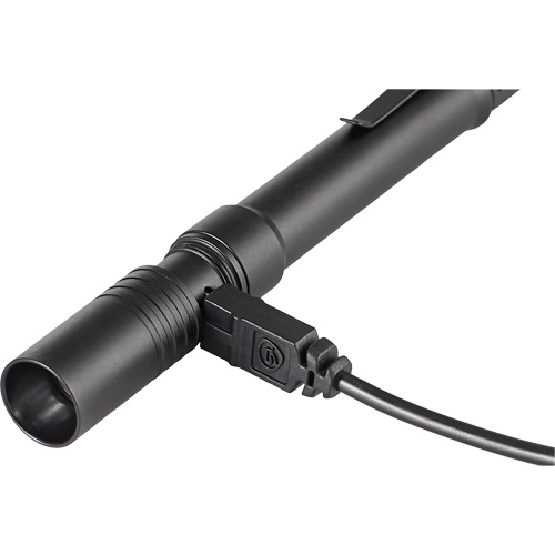 Lampe de poche stylo USB Stylus Pro, DEL, 350 lumens, Corps en Aluminium, piles Rechargeable, Compris Stor-it Systems