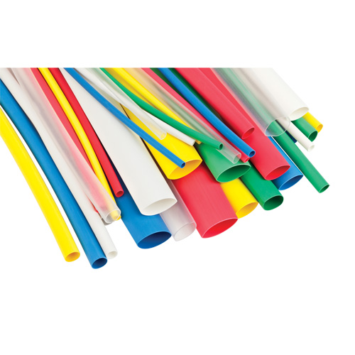 Tube thermor&eacute;tractable, Paroi mince, 1/2', 0,25" (6,35mm) - 0,25" (6,35mm) Stor-it Systems