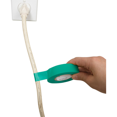 Electrical Tape, 19 mm (3/4") x 18 M (60'), Green, 7 mils Stor-it Systems