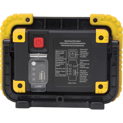 Lampe de travail portative, DEL, 10 W, 1000 lumens, Boîtier en Plastique Stor-it Systems