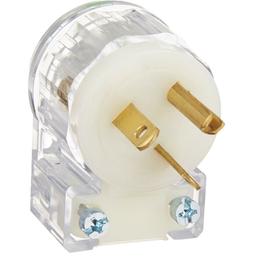 Angled Hospital Grade Extension Plug, Nylon, 20 Amps, 250 V Stor-it Systems