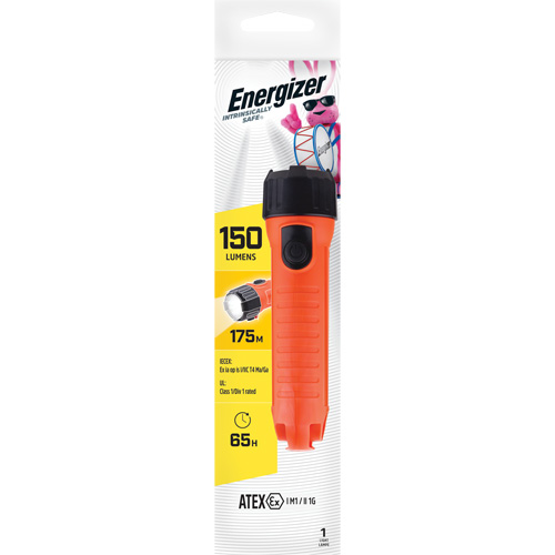 Lampe de poche portative Intrinsically Safe, DEL, 150 lumens, Piles D Stor-it Systems