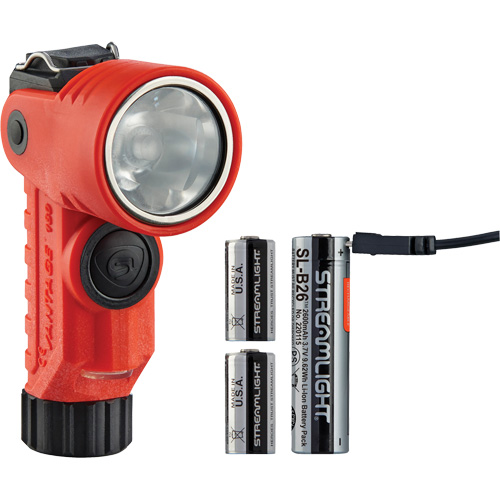 Lame de poche &agrave; alimentation multiple &agrave; angle droit pour casque Vantage 180 X, DEL, Piles Rechargeable/CR123A, Polym&egrave;re de nylon Stor-it Systems