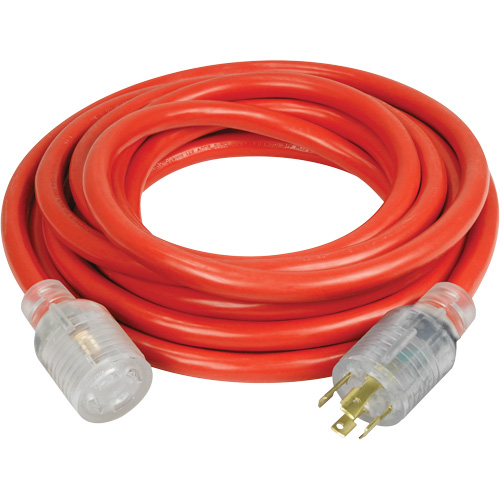 Generator Extension Cord with Quad Tap, Outdoor, 10 AWG, 30 A, 4 Outlet(s), 25' Stor-it Systems