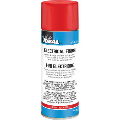 Quick-Dry Enamel Electrical Finish Paint, Aerosol Can, Red Stor-it Systems