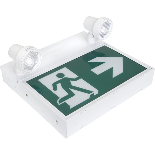 Running Man Sign with Security Lights, LED, Battery Operated/Hardwired, 12-1/10" L x 11" W, Pictogram Stor-it Systems