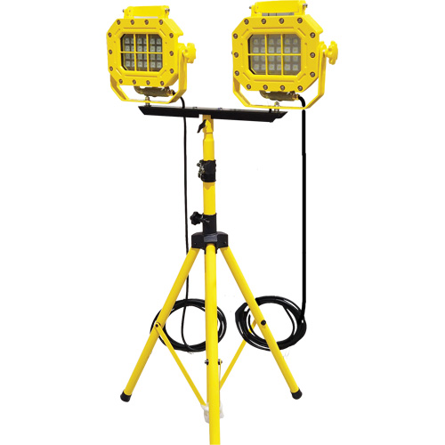 Explosion Proof Floodlight with Tripod, LED, 40 W, 5600 Lumens, Aluminum Housing Stor-it Systems