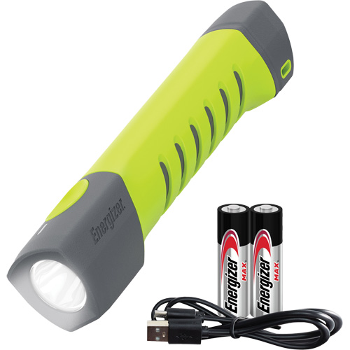 Petite lampe de poche hybride et portative de la s&eacute;rie Pro, DEL, 500 lumens, Piles Rechargeable/AA Stor-it Systems