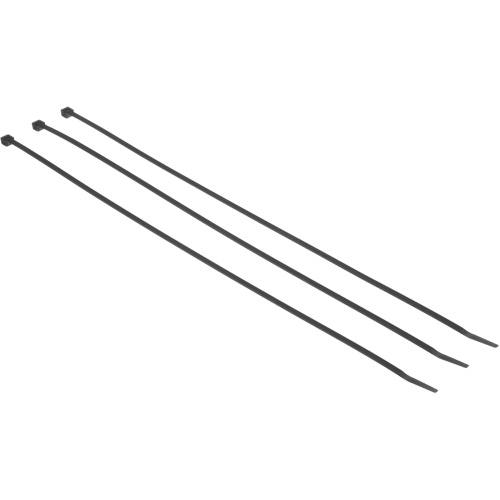 Attache de c&acirc;ble &agrave; ardillon, Longueur 7-3/10", R&eacute;sistance &agrave; la traction 50 lb, Noir Stor-it Systems
