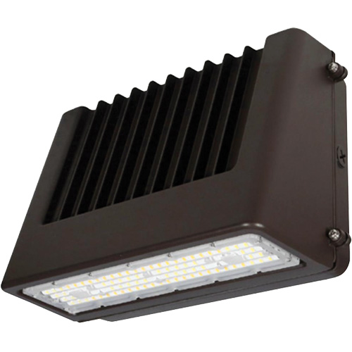 Wall Pack Light Fixture, LED, 120 V, 80 W, 6.5" H x 9.3" W x 14.4" D Stor-it Systems