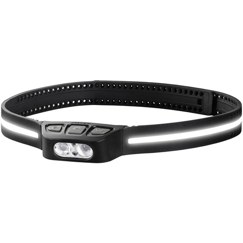 Lampe frontale avec &eacute;clairage sur 360° LHS500R, DEL, 515 lumens, 2,5 hres de fonctionnement, piles Rechargeable Stor-it Systems