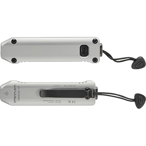 Wedge&reg; Slim Everyday Carry Flashlight, LED, 1000 Lumens, Rechargeable Batteries Stor-it Systems