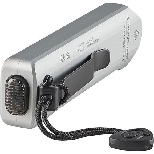 Wedge&reg; Slim Everyday Carry Flashlight, LED, 1000 Lumens, Rechargeable Batteries Stor-it Systems