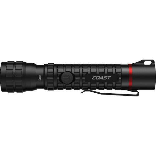 Lampe de poche &eacute;tanche G40R avec mise au point par rotation, DEL, 650 lumens, Piles Rechargeable Stor-it Systems