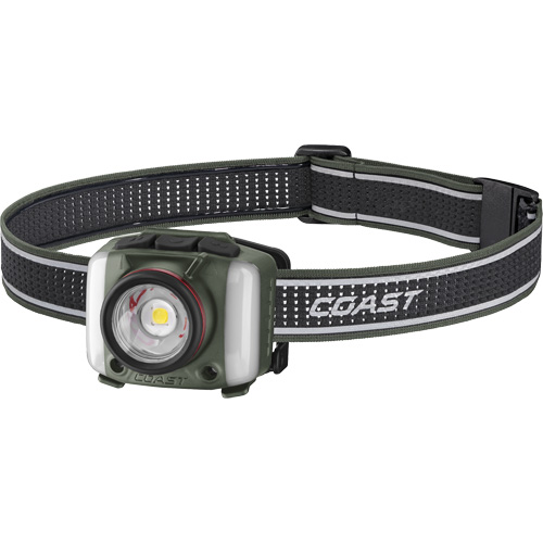 Lampe frontale FL97R &agrave; trois couleurs avec syst&egrave;me Twist Focus et commande vocale, DEL, 830 lumens, 2 hres de fonctionnement, piles Rechargeable Stor-it Systems