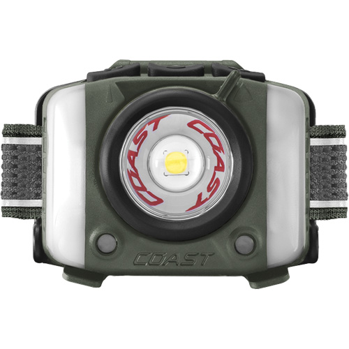 Lampe frontale FL97R &agrave; trois couleurs avec syst&egrave;me Twist Focus et commande vocale, DEL, 830 lumens, 2 hres de fonctionnement, piles Rechargeable Stor-it Systems