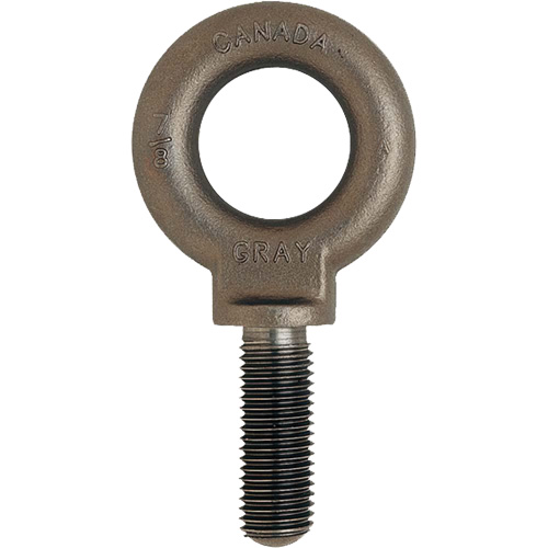 Eye Bolt, 1-11/16" Dia., 2-1/4" L, Uncoated Natural Finish, 10600 lbs. (5.3 tons) Capacity Stor-it Systems
