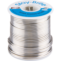 M&eacute;taux d'apport Stay-Brite, Sans plomb, 96 % d'&eacute;tain, 4 % d'argent, &acirc;me Plein, dia. 0,0625" Stor-it Systems