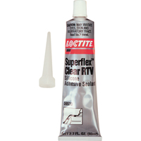 Superflex RTV Silicone Adhesive Sealant, Tube, Clear Stor-it Systems