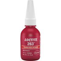 Threadlocker 263 Rapid Cure, Red, High, 10 ml, Bottle Stor-it Systems