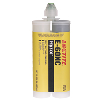 E-60NC™ Electrically Non-Corrosive Structural Adhesives, 400 ml, Dual Cartridge, Two-Part, Black AF096 | Stor-it Systems