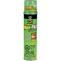 Touch 'n Foam<sup>®</sup> Max Fill™ Triple Expanding Sealant, 566 g, Aerosol Can, Cream AG981 | Stor-it Systems