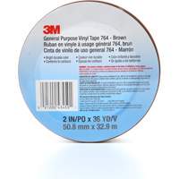 Ruban en vinyle pour travaux g&eacute;n&eacute;raux 764, 50,8 mm (2") la x 32,9 m (108') lo, 5 mils, Brun Stor-it Systems