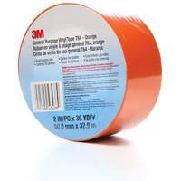 Ruban en vinyle pour travaux g&eacute;n&eacute;raux 764, 50,8 mm (2") la x 32,9 m (108') lo, 5 mils, Orange Stor-it Systems