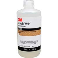 Scotch-Weld Instant Adhesive CA100, Off-White, Bottle, 1 lbs. Stor-it Systems