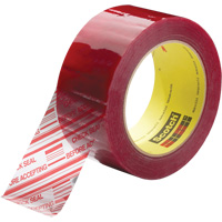 Ruban d'emballage avec message de s&eacute;curit&eacute; Scotch 3779, Adh&eacute;sif Acrylique, 1,8 mils, 48 mm (2") x 914 m (2998') Stor-it Systems