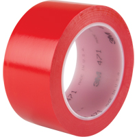 Ruban en vinyle 471, 50,8 mm (2") la x 32,9 m (108') lo, 5,3 mils, Rouge Stor-it Systems