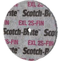 Meule homog&egrave;ne Scotch-Brite EXL, 3" x 1/2", Arbre de 1/4" Stor-it Systems