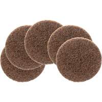 Disque de conditionnement de surface Roloc Scotch-Brite, 2" dia., Grain Cors&eacute;, Oxyde d'aluminium Stor-it Systems