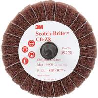 Disque combin&eacute; Scotch-Brite, 2-1/2" dia., Grain 120, Oxyde d'aluminium Stor-it Systems