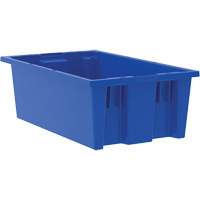 Nesting and Stacking Tote, 6" x 11" x 18", Blue CA297 | Stor-it Systems