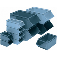 Steel Bin, 100 lbs. Cap., 4-1/2" W x 8" D x 4-1/2" H, Blue CA765 | Stor-it Systems