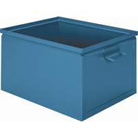 Boîte empilable en acier, 7,5" la x 13" p x 6" h, Bleu CA813 | Stor-it Systems