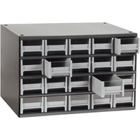 Modular Parts Cabinets, Steel, 20 Drawers, 17" x 10-9/16" x 2-1/16", Grey CA854 | Stor-it Systems