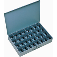 Boîtes &agrave; fond courb&eacute;, Acier, 32 compartiments, 18" la x 12" p, 3" h, Gris Stor-it Systems