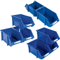 Bac empilable & &agrave; suspendre, 11-13/16" la, 7" h x 17-11/16" p, Bleu Stor-it Systems