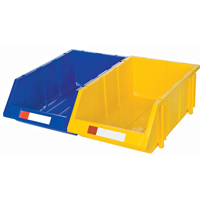 Stack & Hang Bin, 11-13/16" W x 7" H x 17-11/16" D, Yellow Stor-it Systems